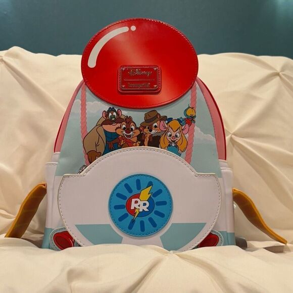 The Disney100 Decades collection Loungefly Rescue Rangers Mini Backpack NWT - Picture 1 of 7